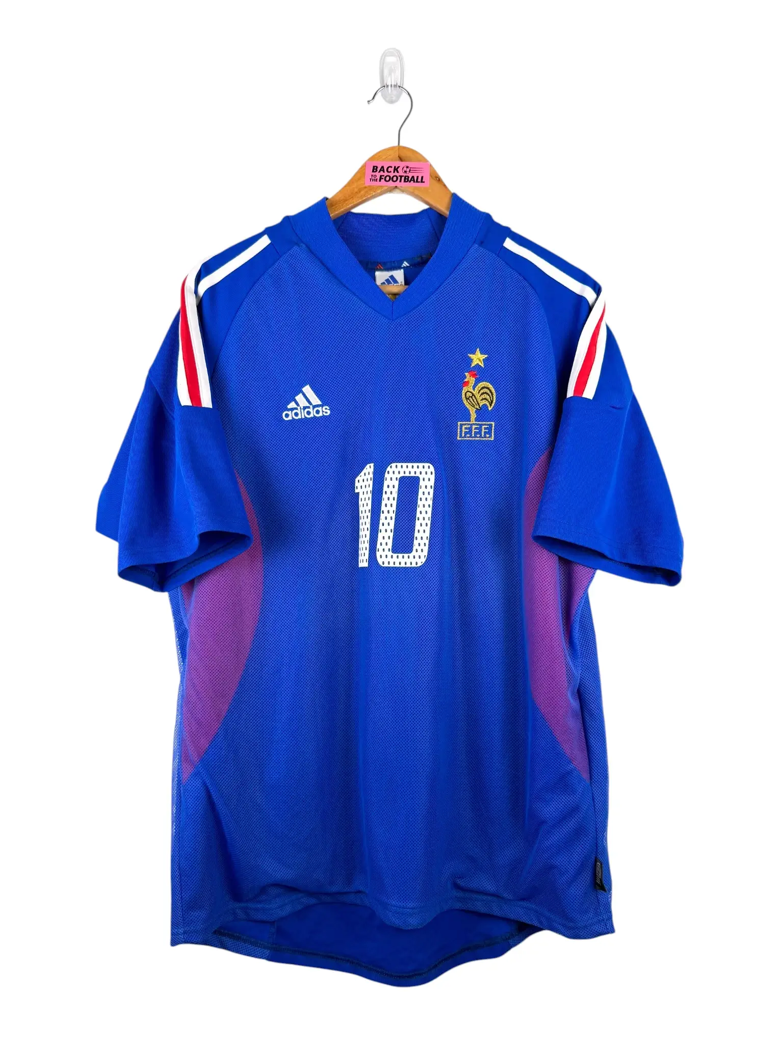 maillot vintage domicile équipe de France 2002 floqué Zidane #10