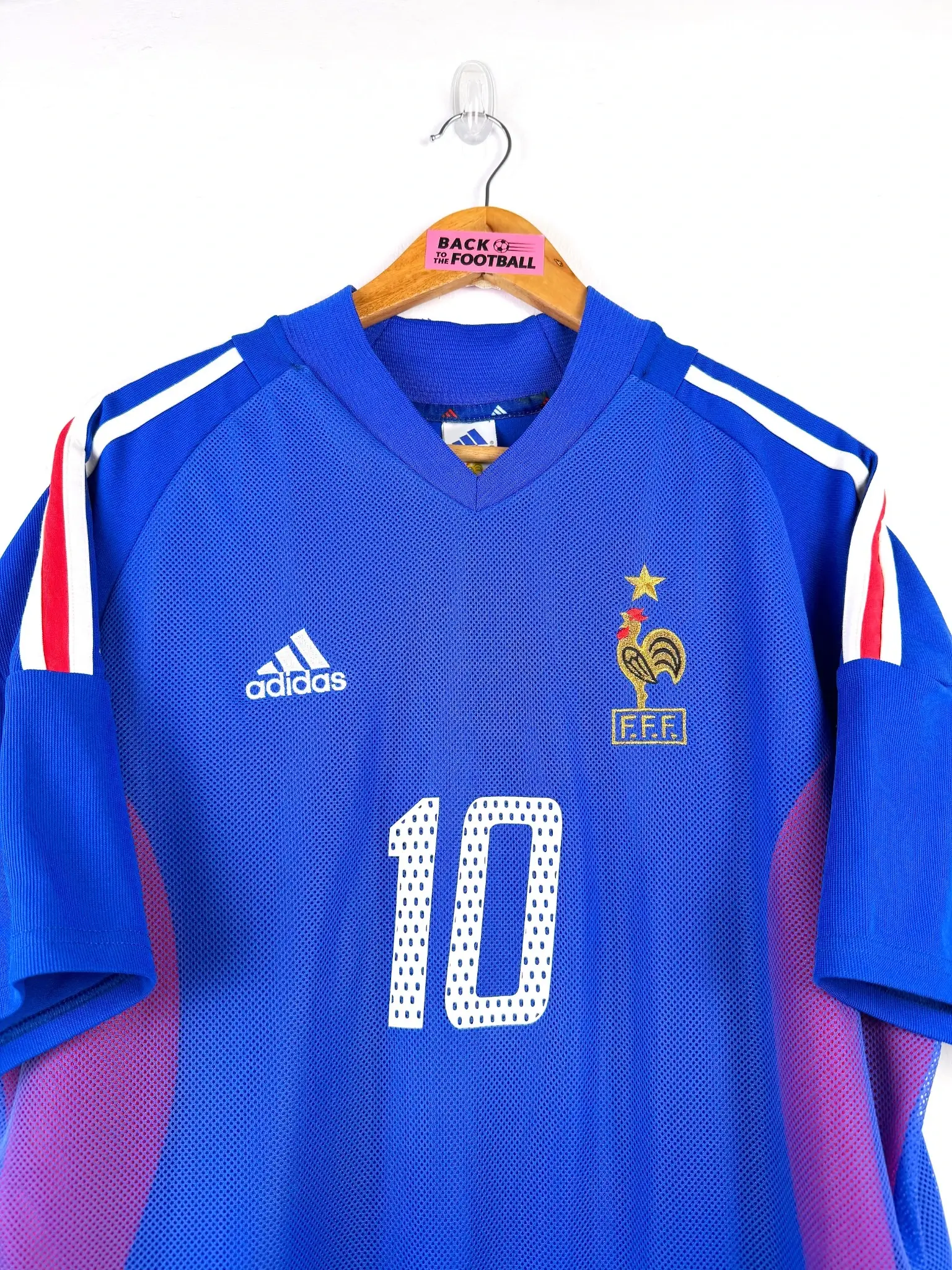 maillot vintage domicile équipe de France 2002 floqué Zidane #10