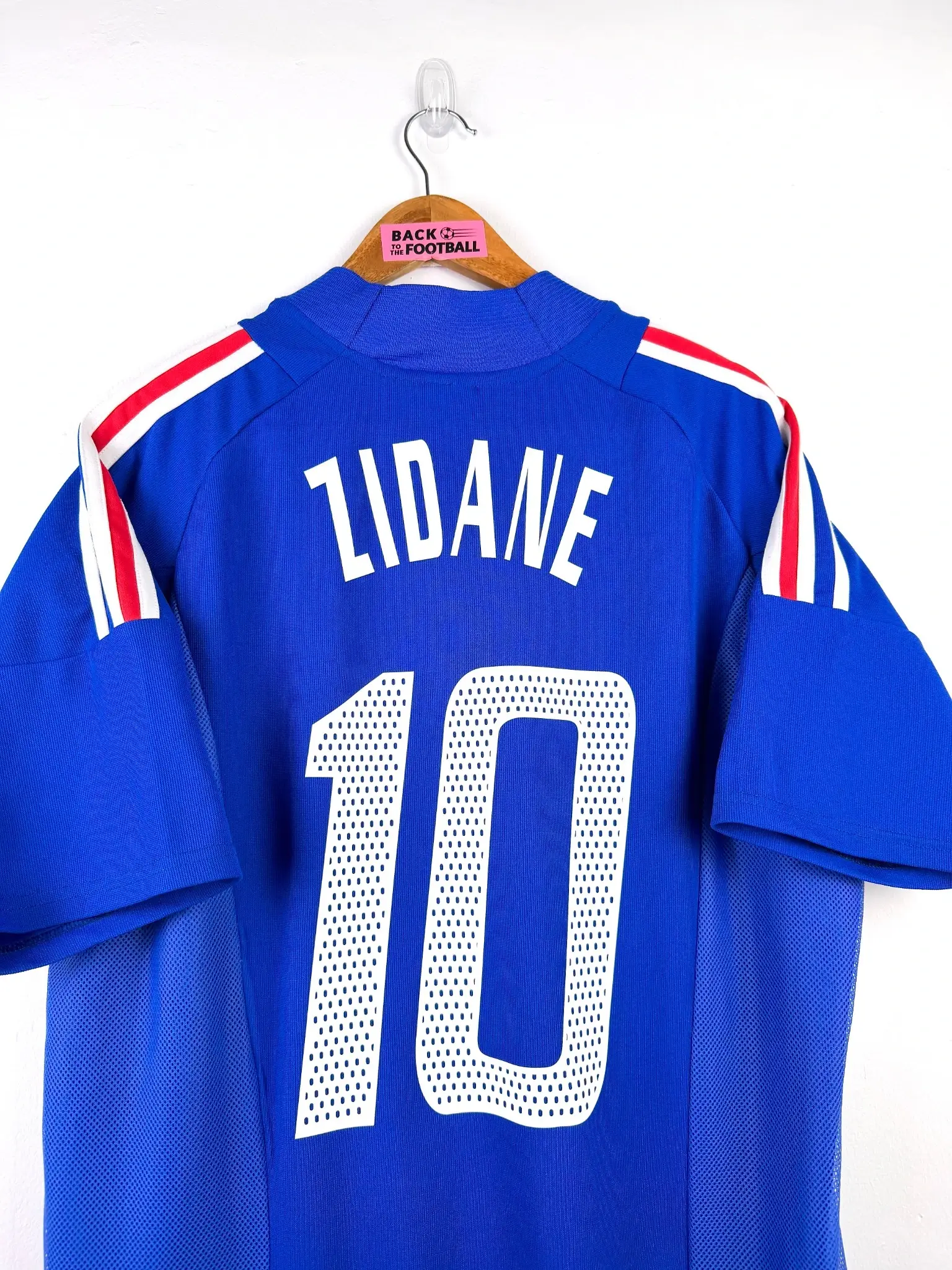maillot vintage domicile équipe de France 2002 floqué Zidane #10