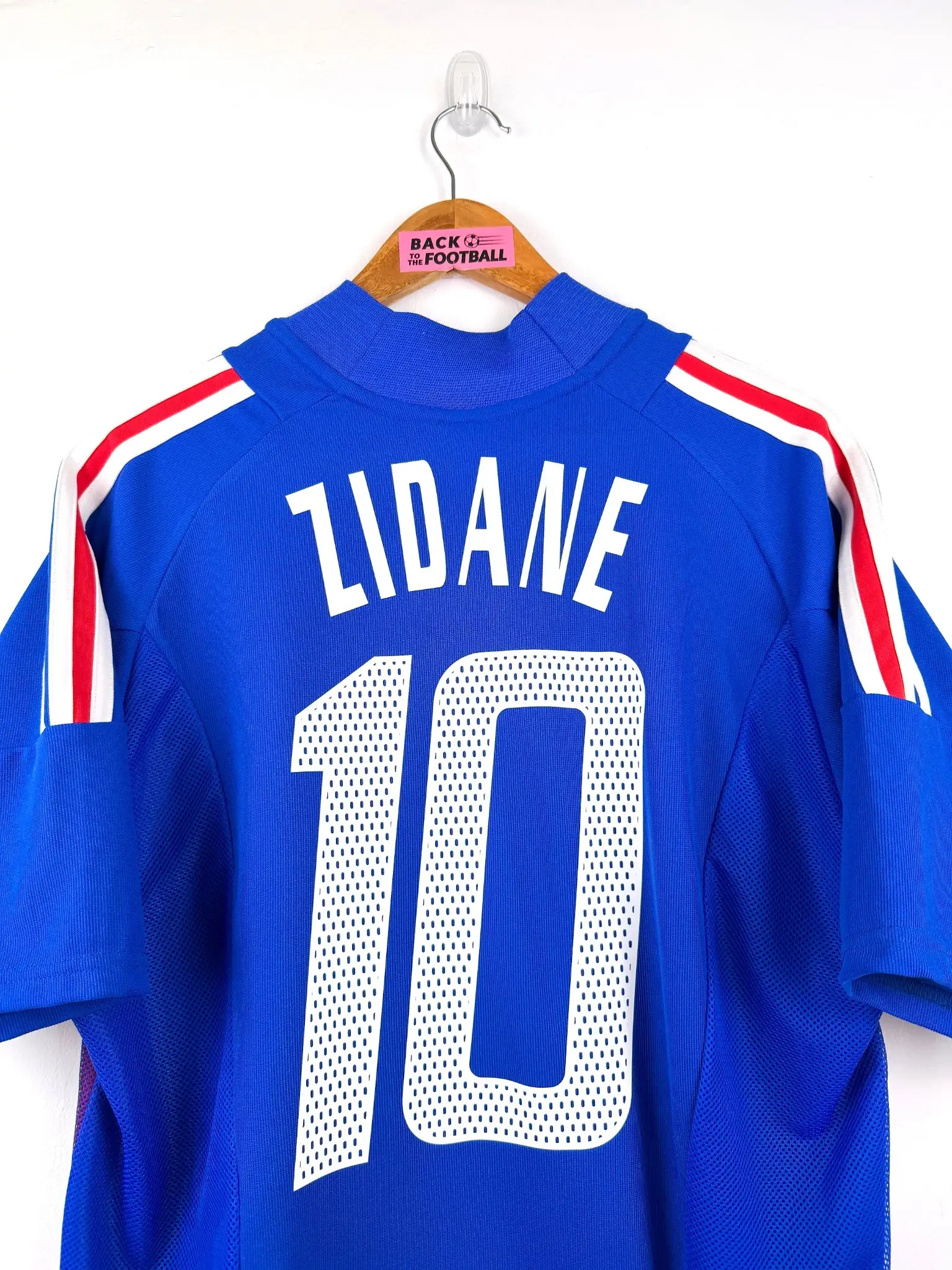 maillot vintage domicile équipe de France 2002 floqué Zidane #10