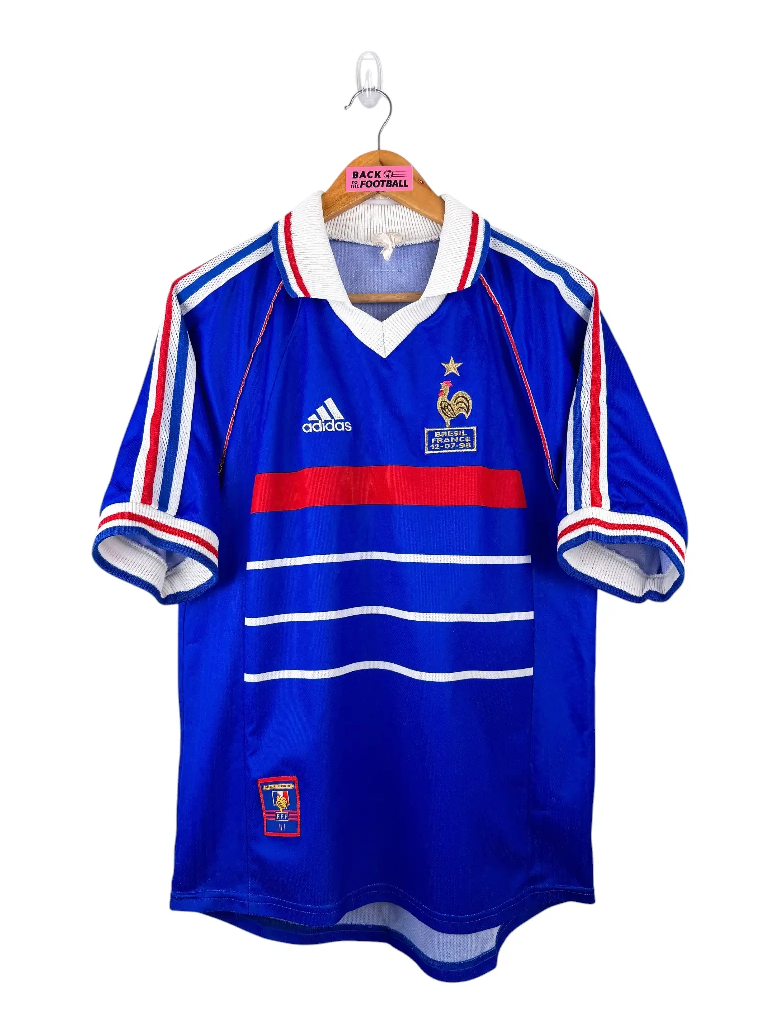 maillot vintage domicile équipe de France 1998