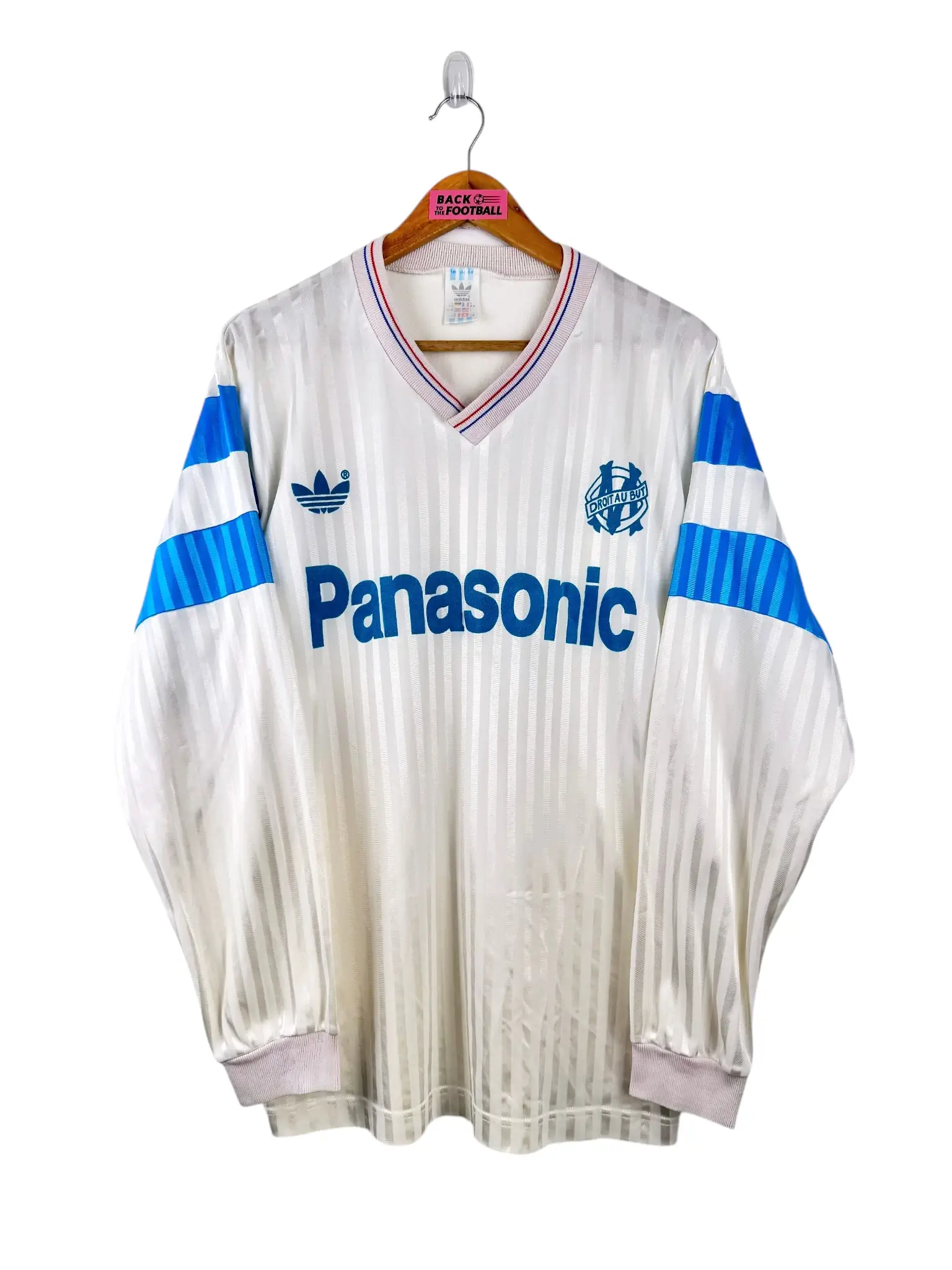 maillot vintage domicile OM 1989/1991 manches longues