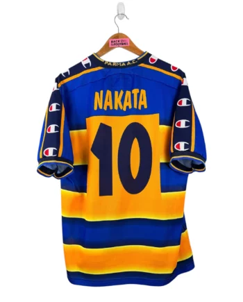 maillot vintage domicile Parme 2001/2002 floqué Nakata #10