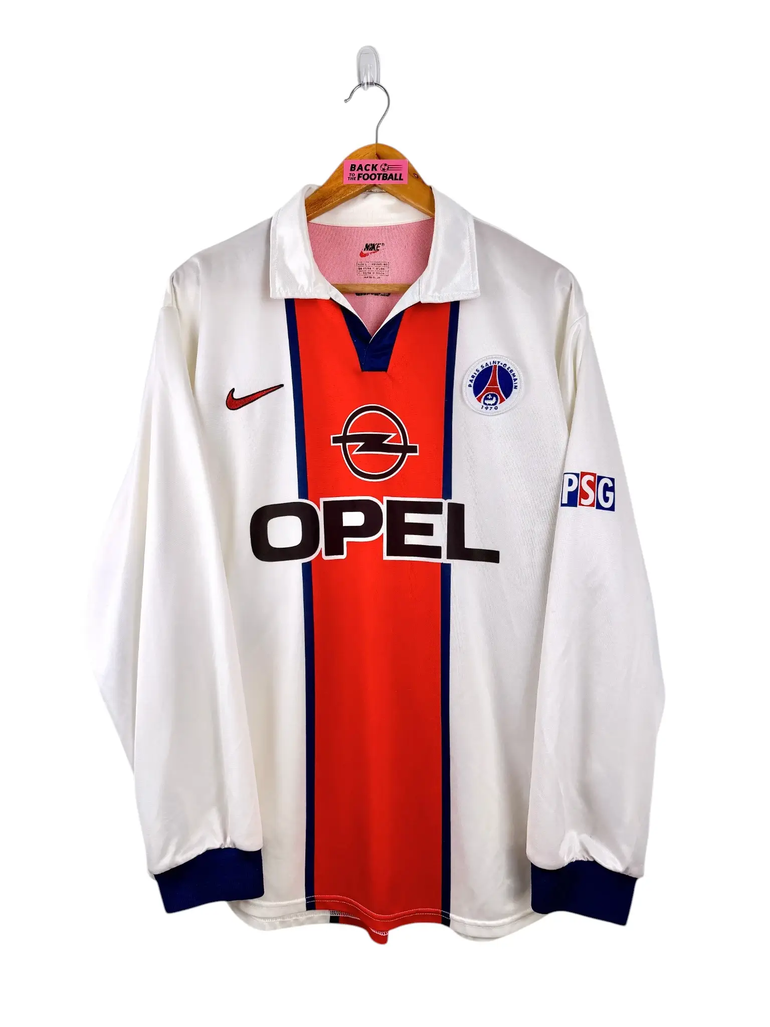 maillot vintage extérieur PSG 1998/1999 manches longues player issue