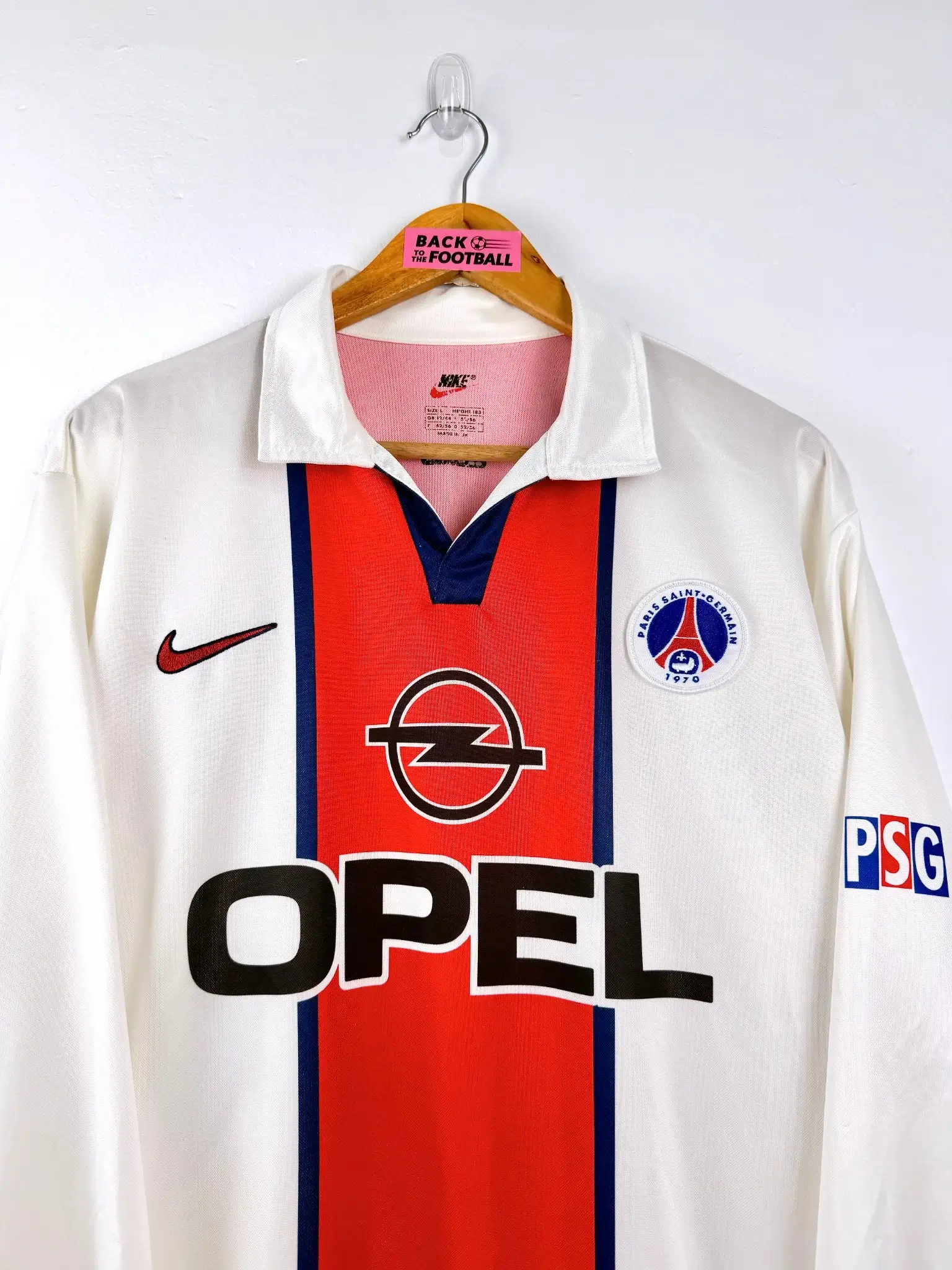 maillot vintage extérieur PSG 1998/1999 manches longues player issue