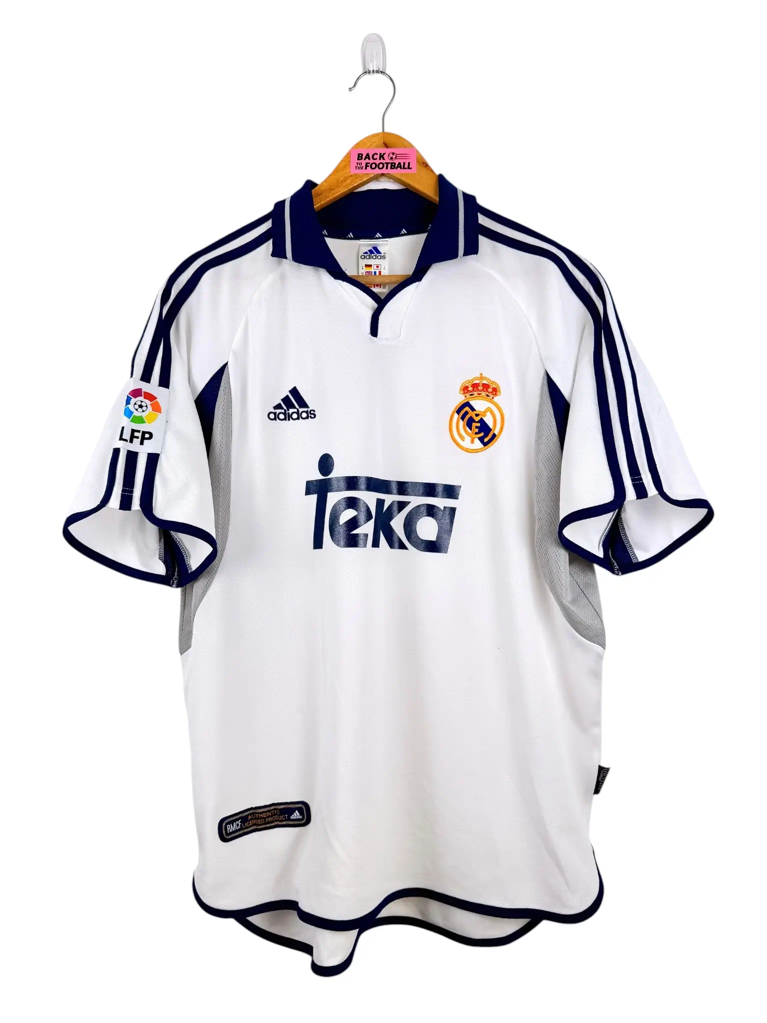 maillot vintage domicile Real Madrid 2000/2001