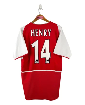 maillot vintage domicile Arsenal 2002/2004 floqué Henry #14