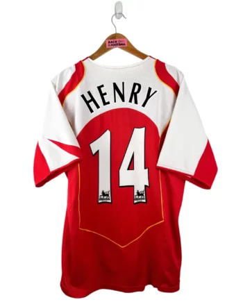 maillot vintage domicile Arsenal 2004/2005 floqué Henry #14