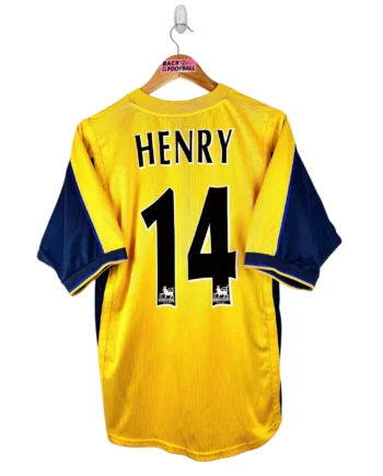 maillot vintage extérieur Arsenal 1999/2001 floqué Henry #14