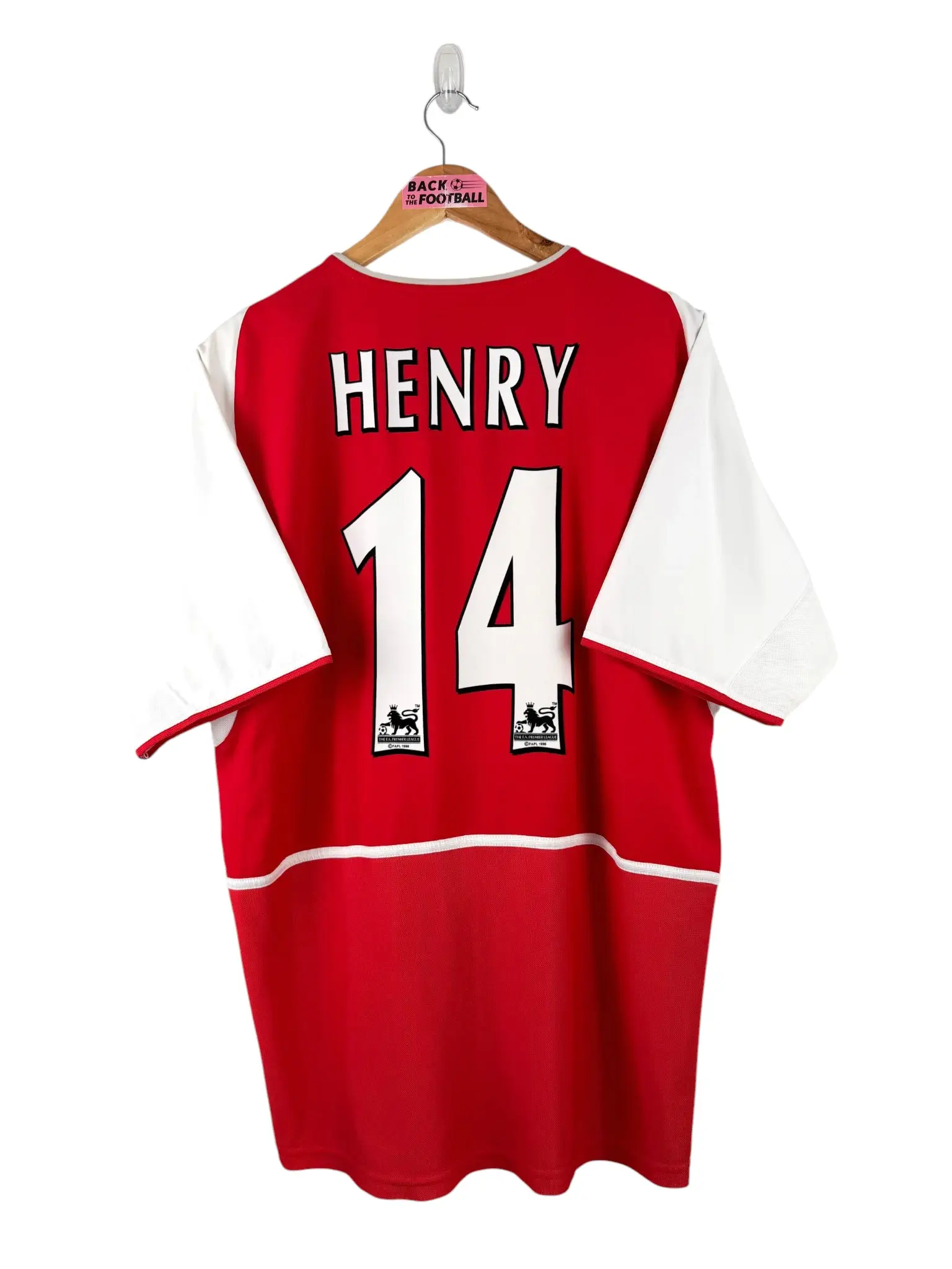 maillot vintage domicile Arsenal 2002/2004 floqué Henry #14