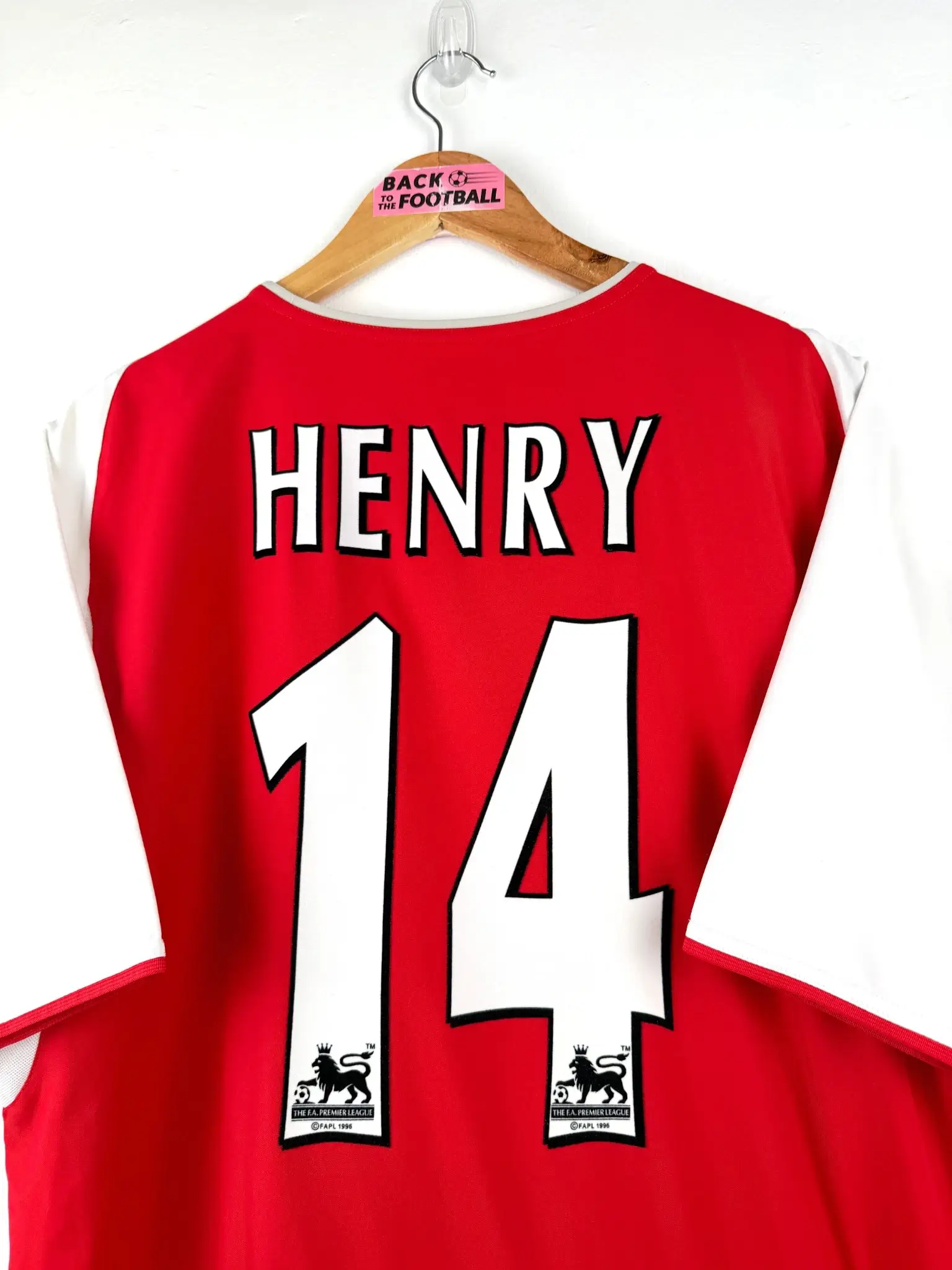 maillot vintage domicile Arsenal 2002/2004 floqué Henry #14