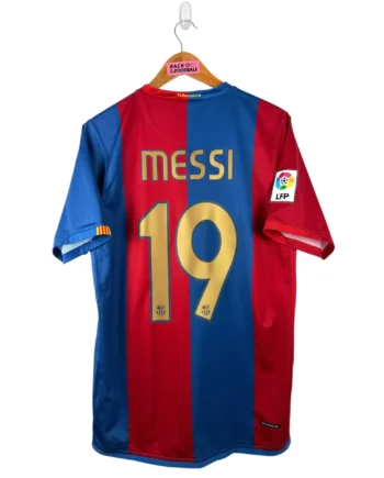 maillot vintage domicile Barcelone 2006/2007 floqué Messi #19