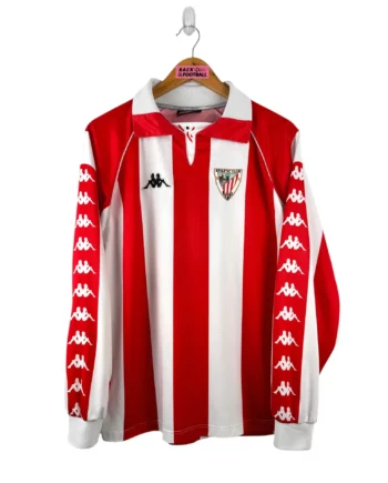 maillot vintage domicile Athletic Club Bilbao 1998/1999 manches longues player issue