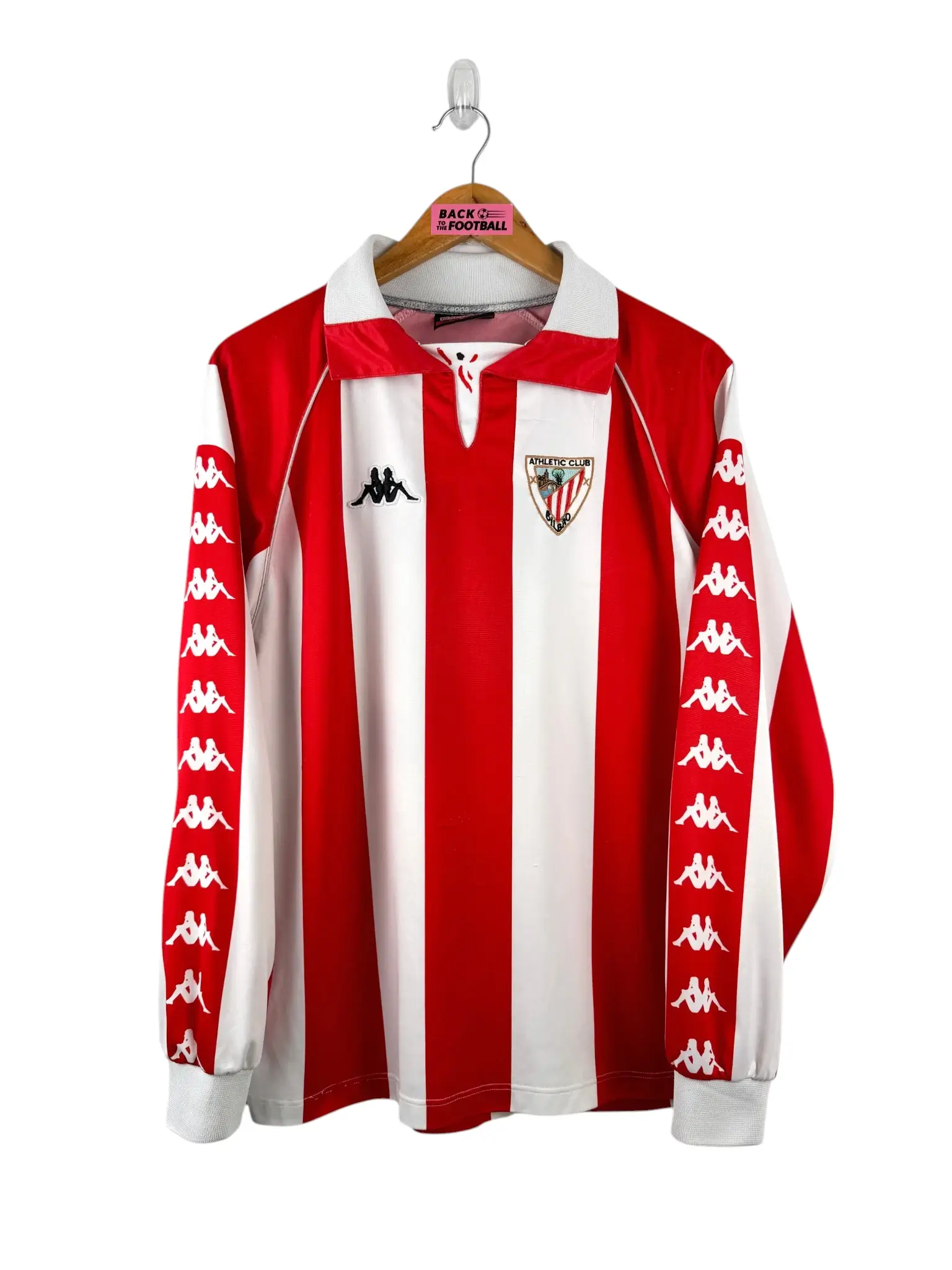 maillot vintage domicile Athletic Club Bilbao 1998/1999 manches longues player issue