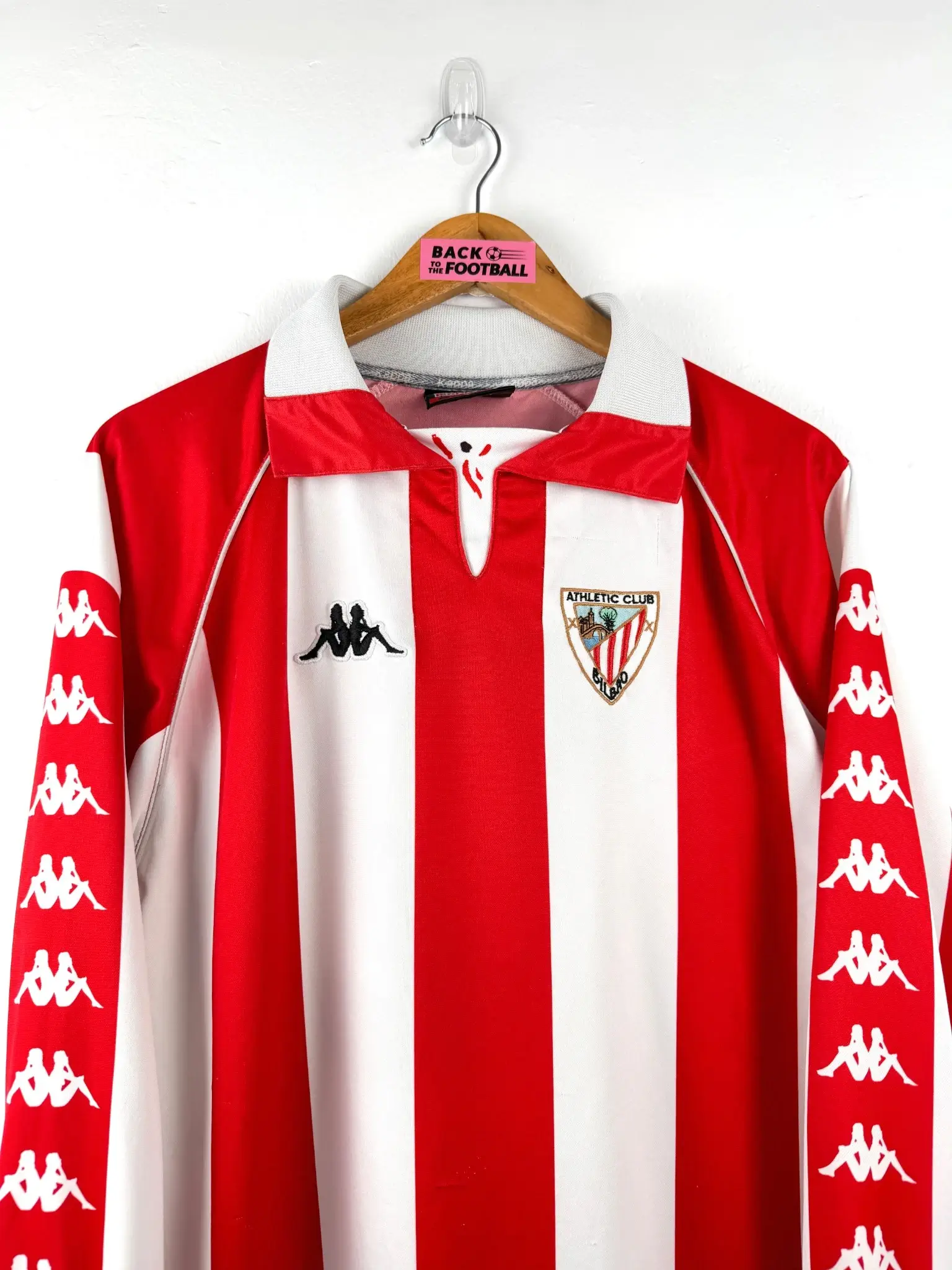 maillot vintage domicile Athletic Club Bilbao 1998/1999 manches longues player issue