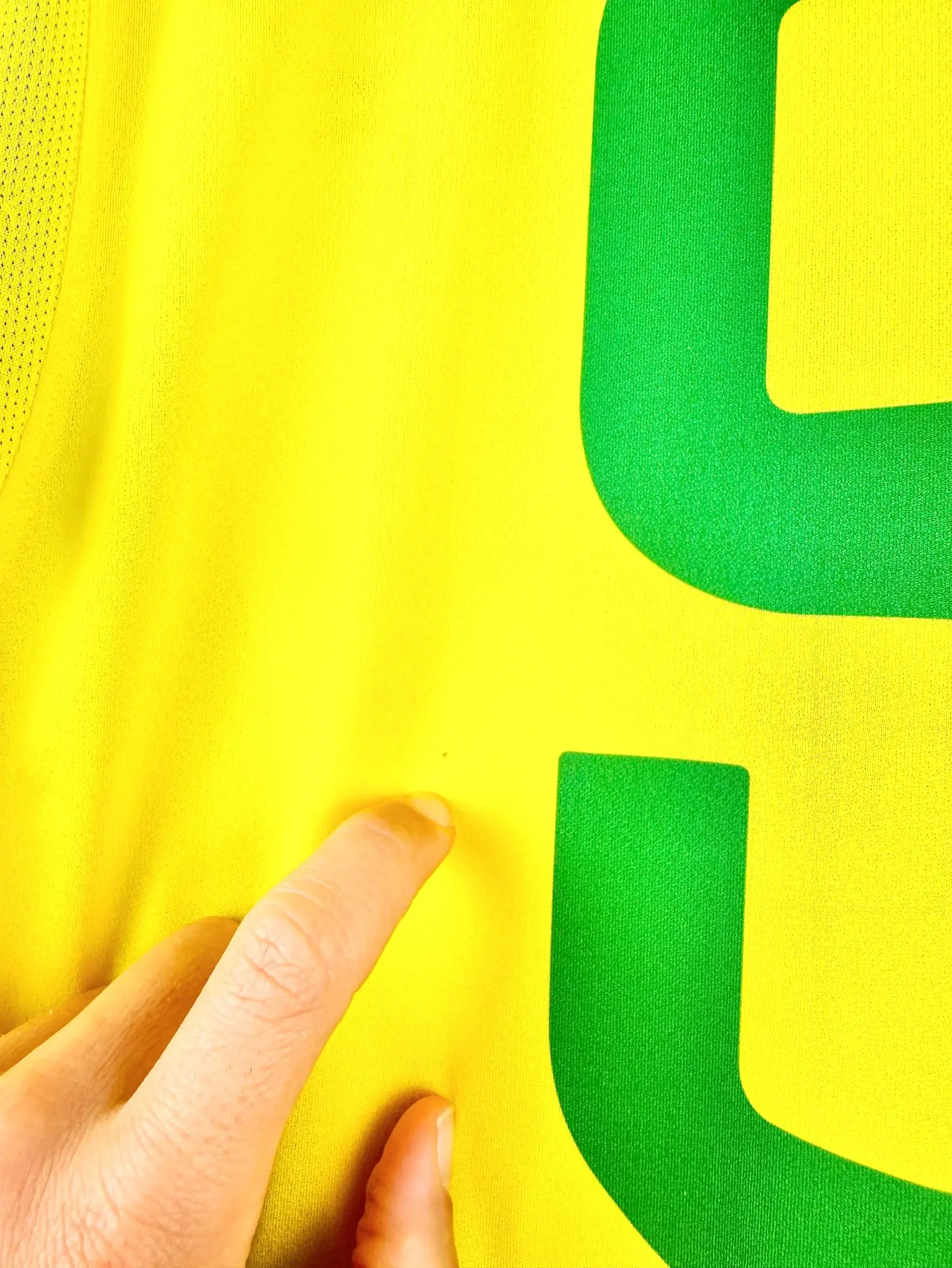 maillot vintage domicile Brésil 2002 floqué Ronaldo #9