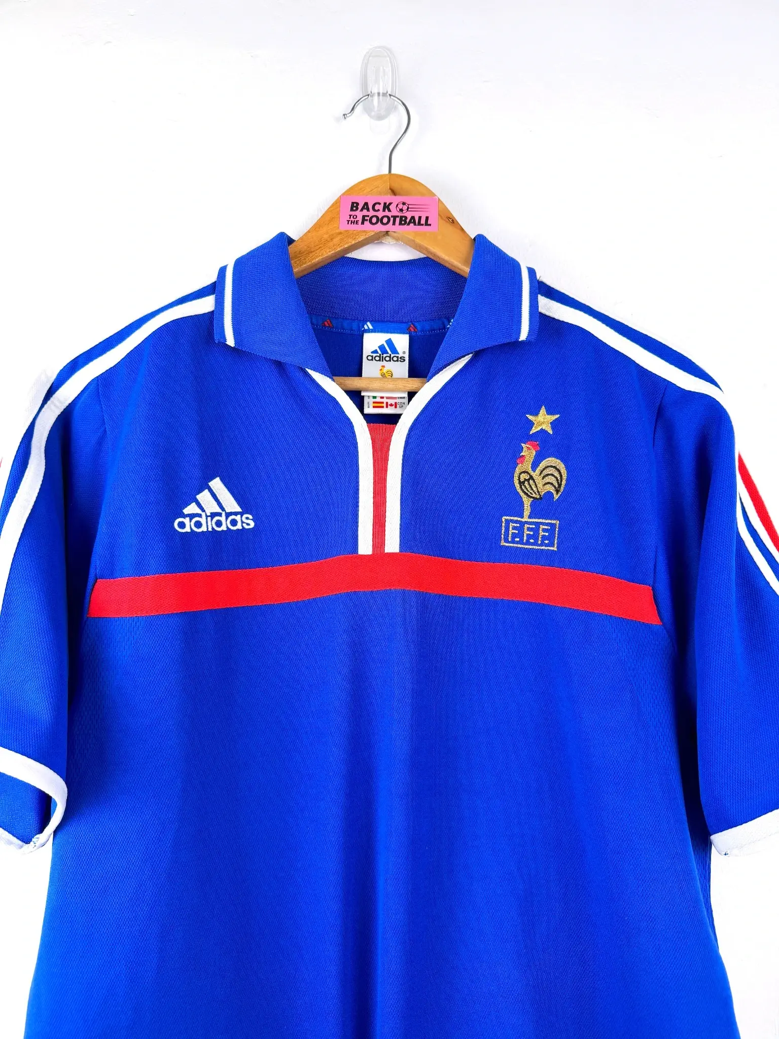 maillot vintage équipe de France 2000 floqué Zidane #10