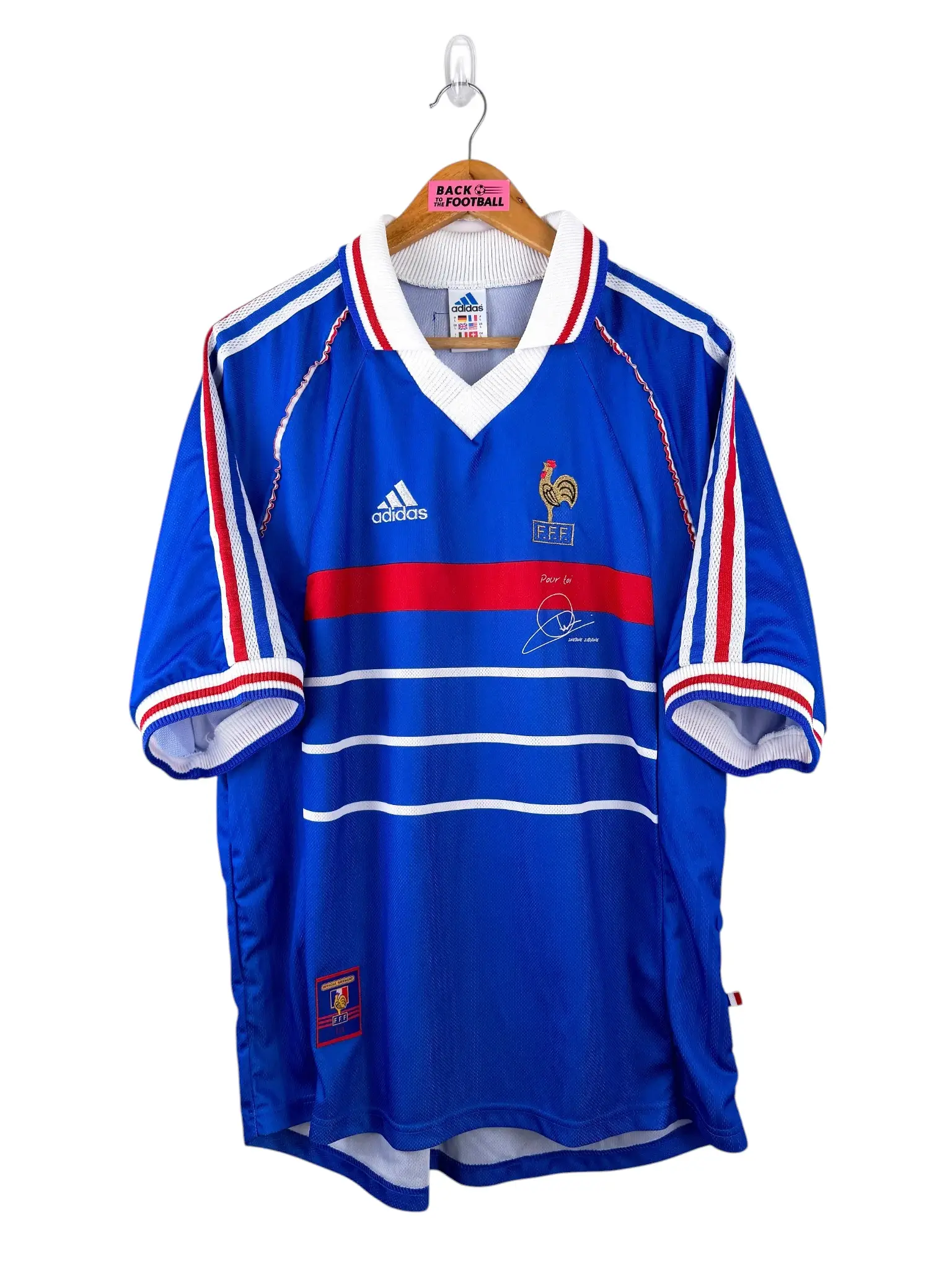 maillot vintage domicile équipe de France 1998
