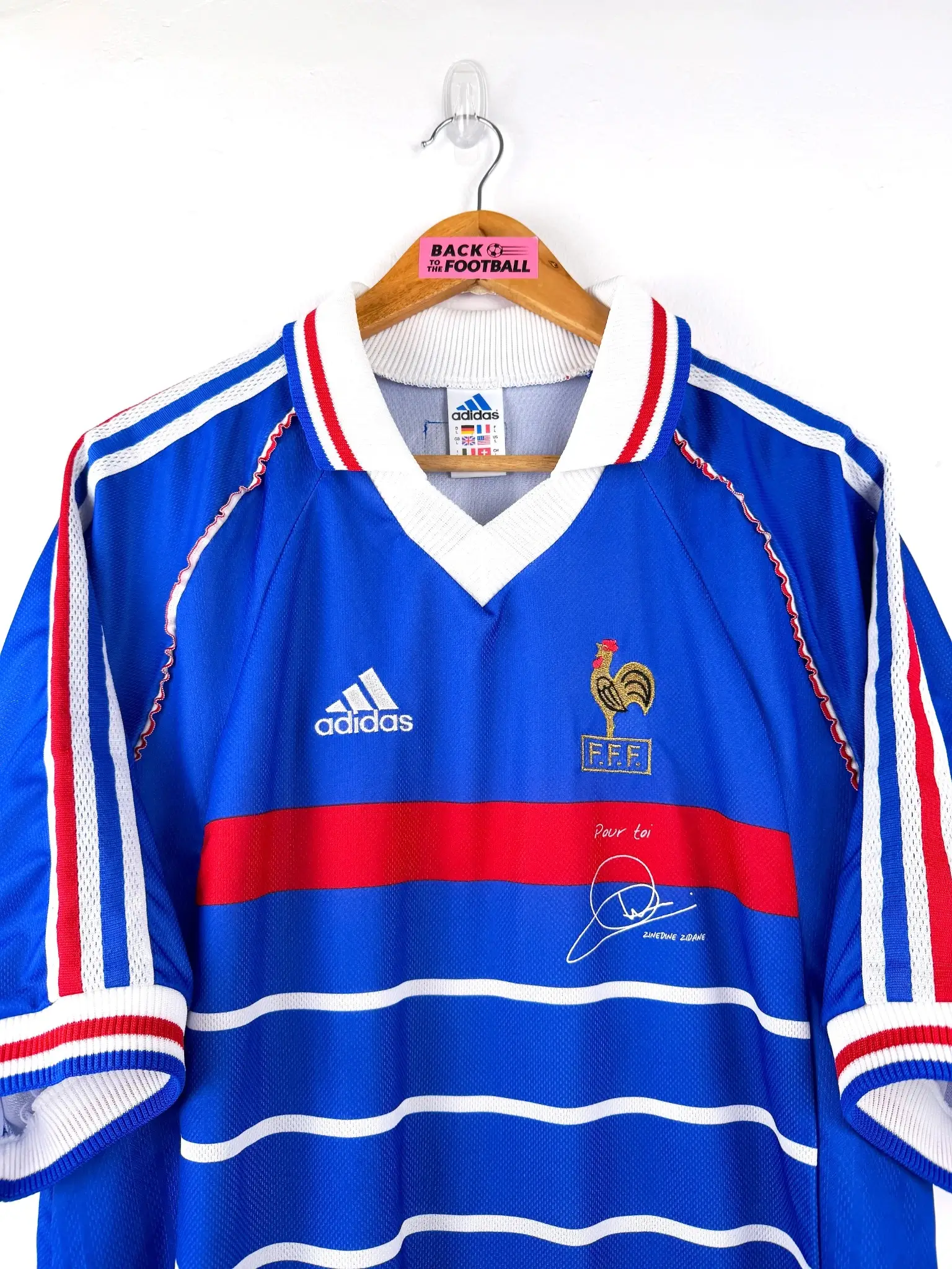 maillot vintage domicile équipe de France 1998