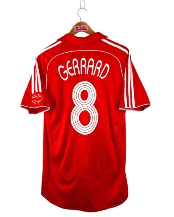 maillot vintage domicile Liverpool 2006/2008 floqué Gerrard #8