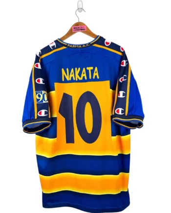 maillot vintage domicile Parma 2002/2003 floqué Nakata #10
